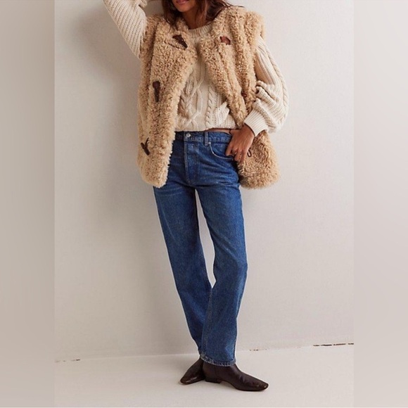 NWT Free People We the Free Zane Relaxed Slim Straight Jeans Mellow Blue 28 - Picture 2 of 12